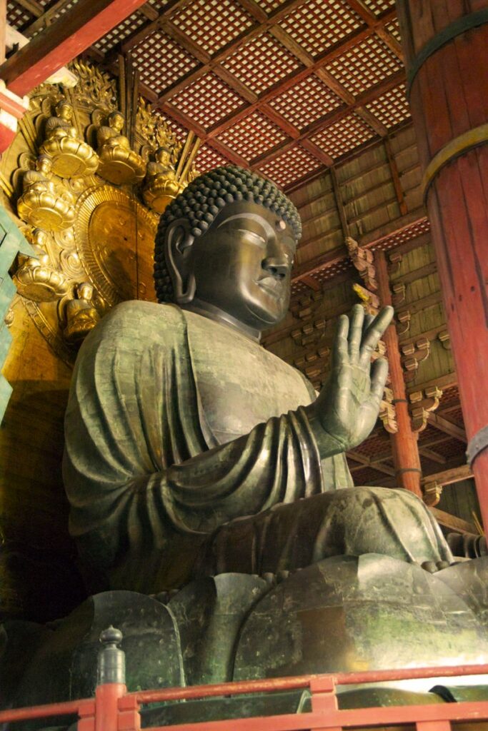The Great Buddha (Daibutsu) in the main hall (Source: Wikipedia)