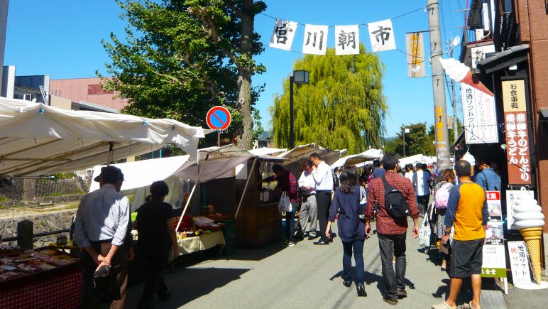 Miyagawa Asaichi "Miya River Morning Market" (Source: Wikipedia)
